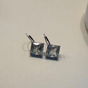 Square Gemstone Earrings